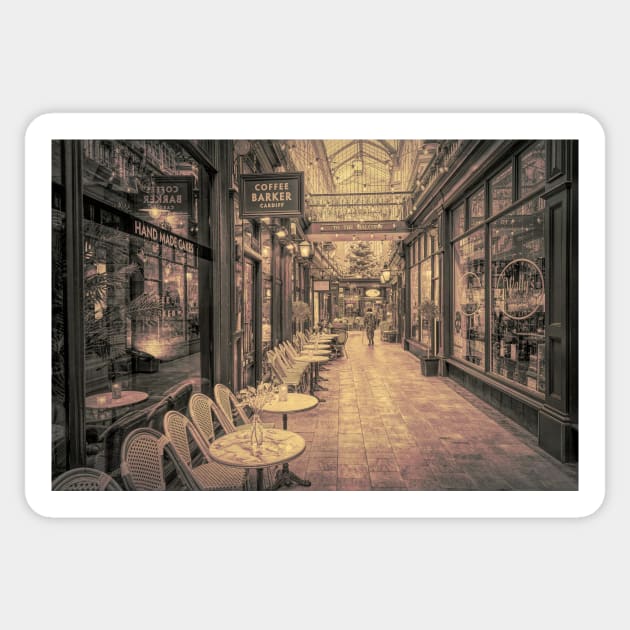 The Castle Arcade, Cardiff#9 Sticker by RJDowns